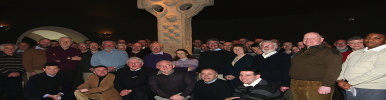 Clergy of Dublin and Glendalough on a trip to Clonmacnoise during the Diocesan Clergy Conference